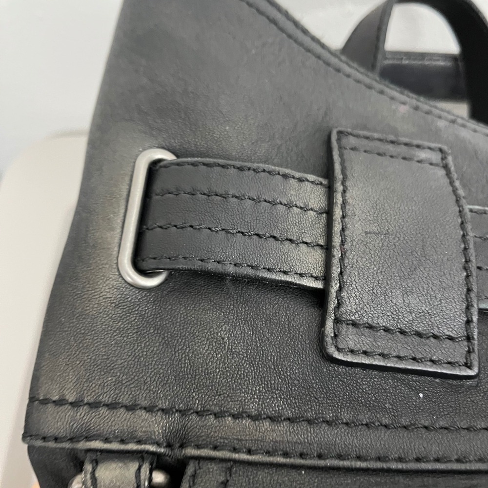 Burberry Black Leather Compton Hobo Convertible Large Shoulder Bag Purse READ - Picture 6 of 16